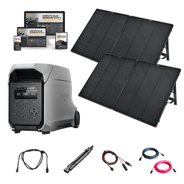 EcoFlow DELTA 3 Ultra Plus – 3,072Wh / 3,600W Portable Power Station + Smart Output Priority Tech | Expandable to 11kWh | 5-Year Warranty | Complete Solar Kit - ShopSolar: Complete Solar Kits + Lifetime Customer Support