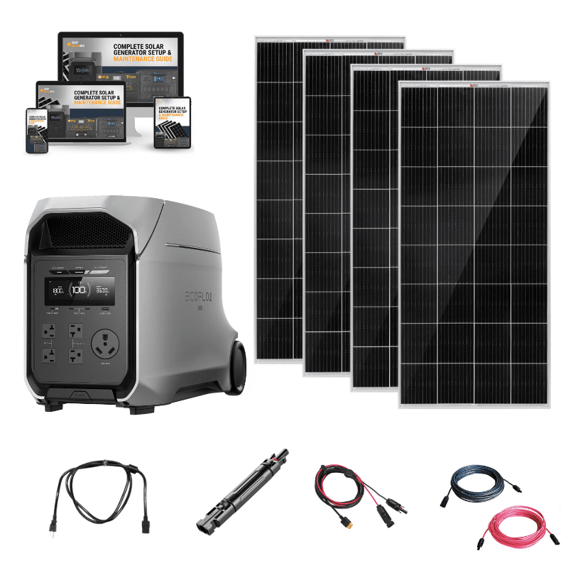 EcoFlow DELTA 3 Ultra Plus – 3,072Wh / 3,600W Portable Power Station + Smart Output Priority Tech | Expandable to 11kWh | 5-Year Warranty | Complete Solar Kit - ShopSolar: Complete Solar Kits + Lifetime Customer Support