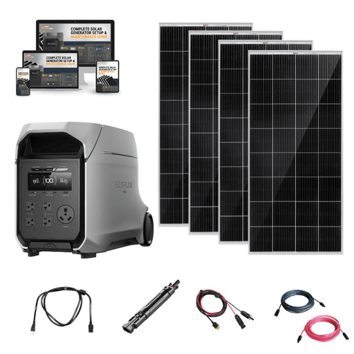 EcoFlow DELTA 3 Ultra Plus – 3,072Wh / 3,600W Portable Power Station + Smart Output Priority Tech | Expandable to 11kWh | 5-Year Warranty | Complete Solar Kit - ShopSolar: Complete Solar Kits + Lifetime Customer Support