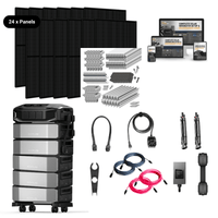 ULTRA-X Max Kit [24 x 410W Panels + 5 x Batteries] - [30KWH] / Roof Rack - Standard [IronRidge]
