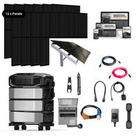 ULTRA-X Plus Kit [12 x 410W Panels + 3 x Batteries] - [18KWH] / Ground Mount - Seasonal Adjust [SkyRack HD]