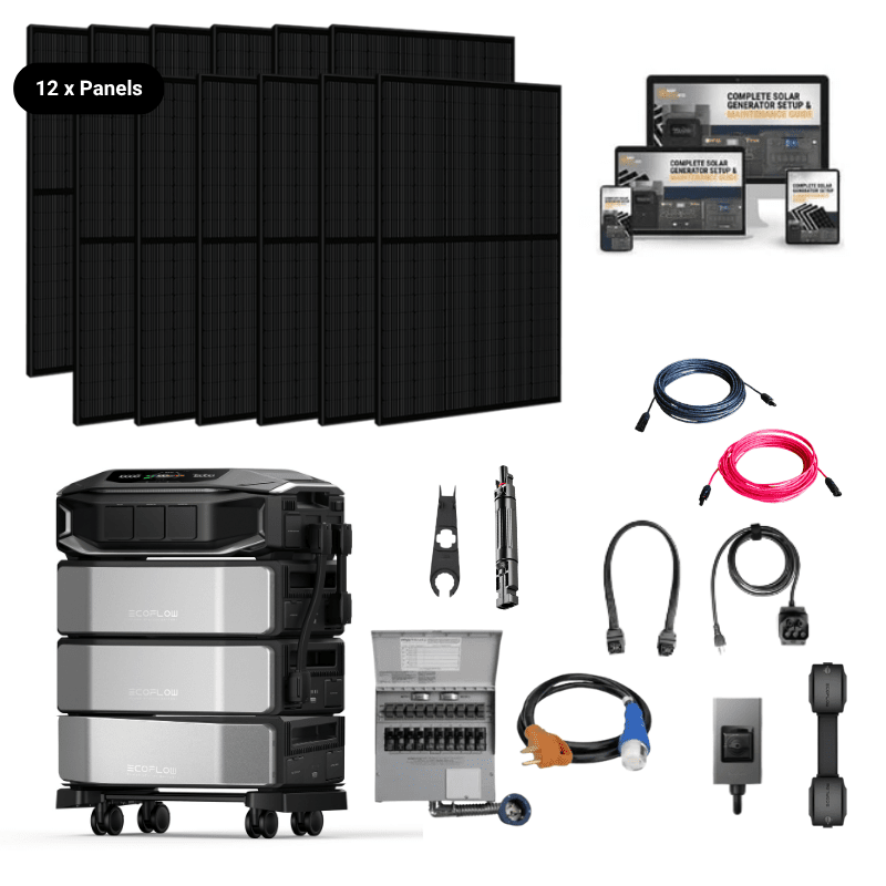 ULTRA-X Plus Kit [12 x 410W Panels + 3 x Batteries] - [18KWH] / I'll Handle My Own Racking