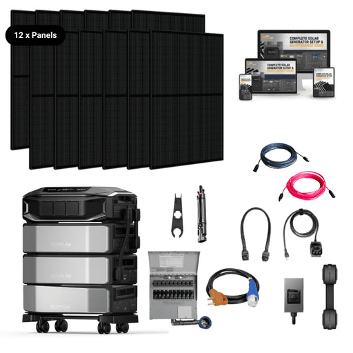 EF DELTA PRO [ULTRA-X] - 12kW–24kW Output + 12-48kWh Battery Bank | Choose Your Bundle | 5-Year Warranty | Complete Solar Kit - ShopSolar: Complete Solar Kits + Lifetime Customer Support