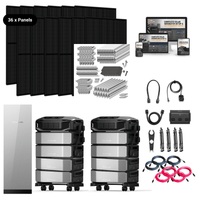 ULTRA-X Pro Kit [36 x 410W Panels + 8 x Battery + Smart Home Panel 3] - [48KWH] / Roof Rack - Standard [IronRidge]