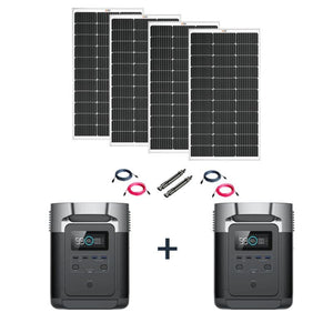 EcoFlow DELTA 1,800W / 1,300Wh Solar Kit / Portable Power Station + Choose Your Custom Bundle | Complete Solar Generator Kit