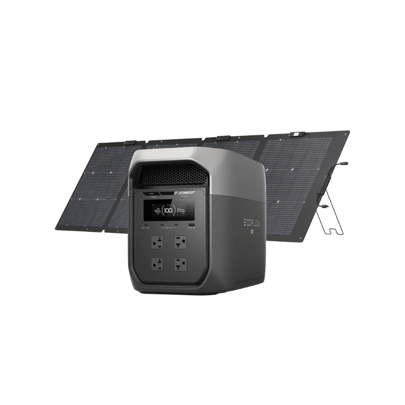 EcoFlow DELTA 3 Max – 2,048Wh / 2,400W Portable Power Station + Choose Custom Solar Panel Bundle Option | 5-Year Warranty | Complete Solar Kit - ShopSolar: Complete Solar Kits + Lifetime Customer Support
