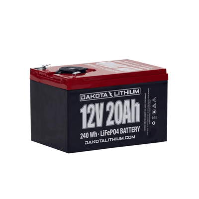 Dakota Lithium 12V 20Ah USB LiFePO4 Battery | Drop-In SLA Replacement | USB-A/C + Voltmeter | 11-Year Warranty - ShopSolar: Complete Solar Kits + Lifetime Customer Support