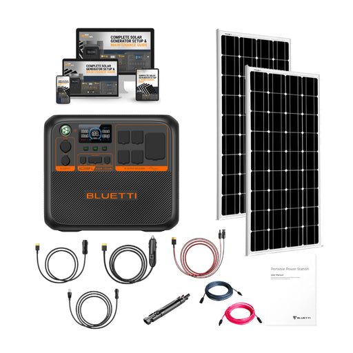 Bluetti AC200PL - 2,400W / 2,304Wh Portable Power Station + Choose Your Custom Your Custom Bundle | Complete Solar Generator Kit - ShopSolar.com