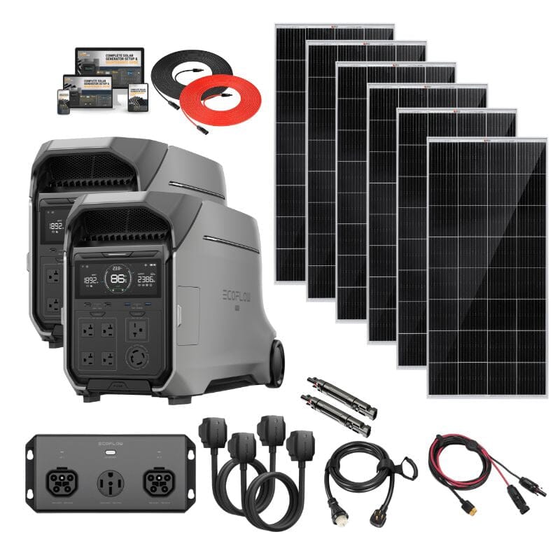 EcoFlow DELTA PRO 3 [DUAL Kits] - 8,192Wh / 8,000W Portable Power Station Kits | Choose Custom Bundle Option | Complete Solar Kit | 5-Year Warranty - ShopSolar: Complete Solar Kits + Lifetime Customer Support