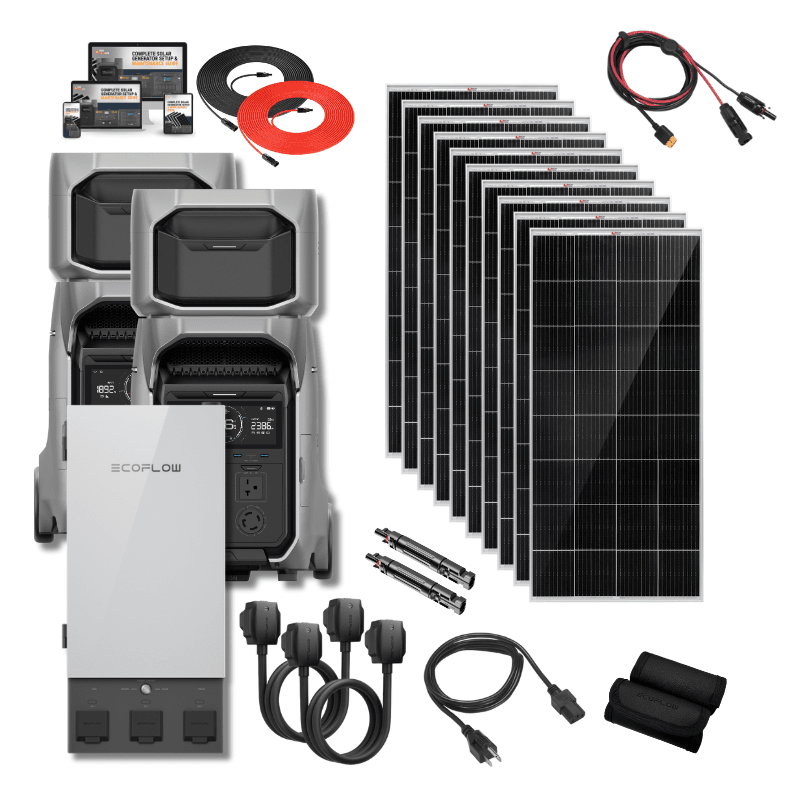 EcoFlow DELTA PRO 3 - 4,096Wh / 4,000W Portable Power Station + Choose Custom Solar Panel Bundle Option | 5-Year Warranty | Complete Solar Kit - ShopSolar: Complete Solar Kits + Lifetime Customer Support