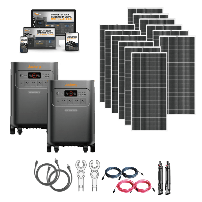 Jackery 5000 Plus Dual Kit (10kWh) | 8/12/16 Solar Panels