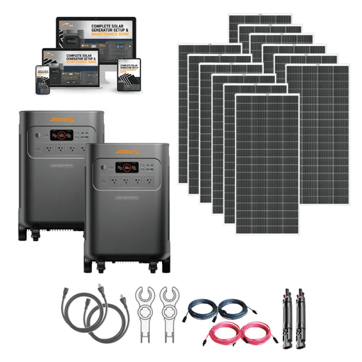 Jackery Explorer 5000 PLUS Dual Solar Generator Kits | 10kWh–60kWh | 7,200W–14,400W Output | 120V/240V Dual Voltage | 0ms UPS | 5-Year Warranty - ShopSolar: Complete Solar Kits + Lifetime Customer Support