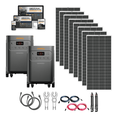 Jackery Explorer 5000 PLUS Dual Solar Generator Kits | 10kWh–60kWh | 7,200W–14,400W Output | 120V/240V Dual Voltage | 0ms UPS | 5-Year Warranty - ShopSolar: Complete Solar Kits + Lifetime Customer Support