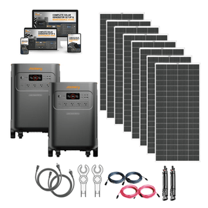 Jackery Explorer 5000 PLUS Dual Solar Generator Kits | 10kWh–60kWh | 7,200W–14,400W Output | 120V/240V Dual Voltage | 0ms UPS | 5-Year Warranty - ShopSolar: Complete Solar Kits + Lifetime Customer Support
