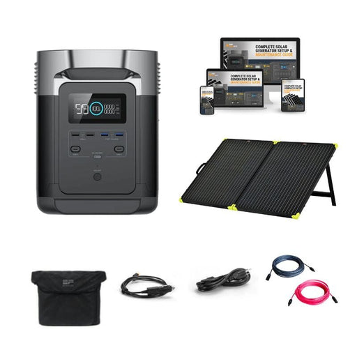 EcoFlow DELTA 1,000 | 1600W / 1000Wh Portable Power Station + Choose Your Custom Bundle | Complete Solar Kit - ShopSolar.com