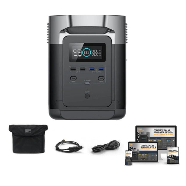 EcoFlow DELTA 1,000 | 1600W / 1000Wh Portable Power Station + Choose Your Custom Bundle | Complete Solar Kit - ShopSolar.com