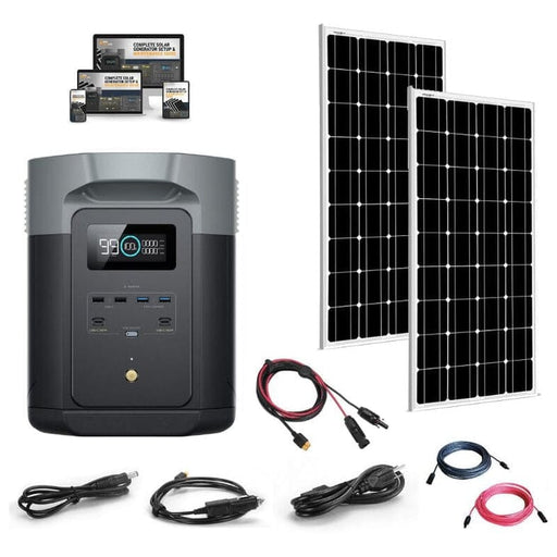 EcoFlow DELTA 2 [MAX] - 2,400W / 2,048Wh Portable Power Station + Choose Your Custom Bundle | Complete Solar Kit | 2023 DELTA MAX Model - ShopSolar.com