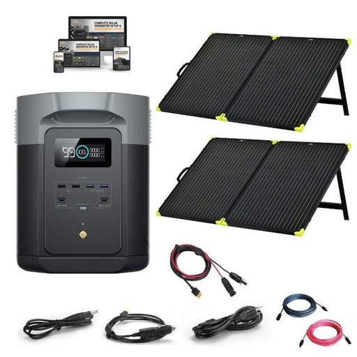 EcoFlow DELTA 2 [MAX] - 2,400W / 2,048Wh Portable Power Station + Choose Your Custom Bundle | Complete Solar Kit | 2023 DELTA MAX Model - ShopSolar.com
