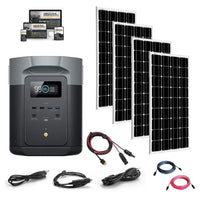 EcoFlow DELTA 2 [MAX] - 2,400W / 2,048Wh Portable Power Station + Choose Your Custom Bundle | Complete Solar Kit | 2023 DELTA MAX Model - ShopSolar.com