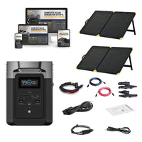 EcoFlow DELTA [2] Solar Kits - 1,800W / 1,024wH Portable Solar Power Station + Choose Your Custom Bundle | Complete Solar Generator Kit | 2023 Model - ShopSolar.com