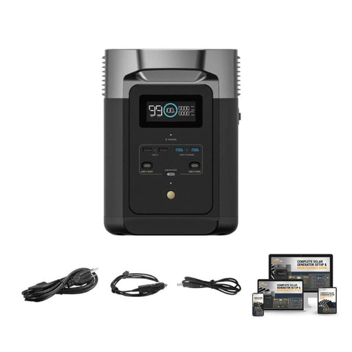 EcoFlow DELTA [2] Solar Kits - 1,800W / 1,024wH Portable Solar Power Station + Choose Your Custom Bundle | Complete Solar Generator Kit | 2023 Model - ShopSolar.com