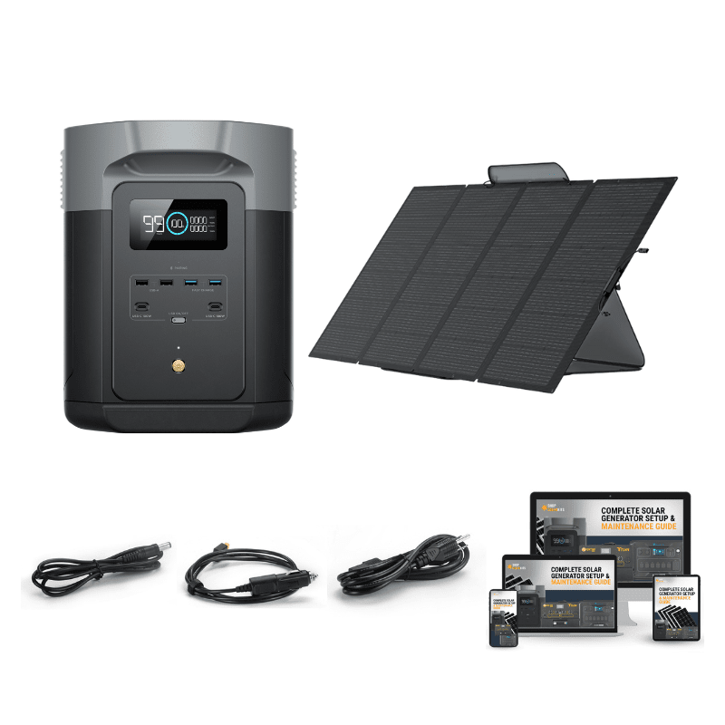 EcoFlow DELTA 2 [MAX] - 2,400W / 2,048Wh Portable Power Station + Choose Your Custom Bundle | Complete Solar Kit | 2023 DELTA MAX Model - ShopSolar.com