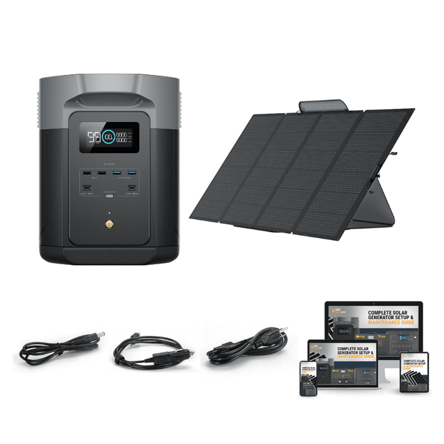 EcoFlow DELTA 2 [MAX] - 2,400W / 2,048Wh Portable Power Station + Choose Your Custom Bundle | Complete Solar Kit | 2023 DELTA MAX Model - ShopSolar.com