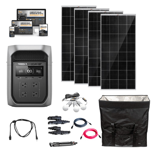 EcoFlow DELTA 3 Max Plus – 2,048Wh / 3,000W Portable Power Station + Choose Custom Solar Panel Bundle Option | 5-Year Warranty | Complete Solar Kit - ShopSolar: Complete Solar Kits + Lifetime Customer Support