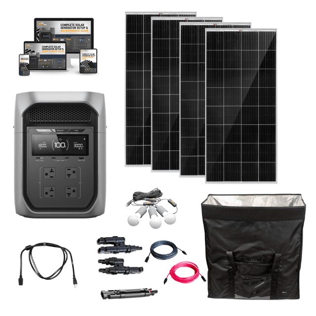 EcoFlow DELTA 3 Max Plus – 2,048Wh / 3,000W Portable Power Station + Choose Custom Solar Panel Bundle Option | 5-Year Warranty | Complete Solar Kit - ShopSolar: Complete Solar Kits + Lifetime Customer Support