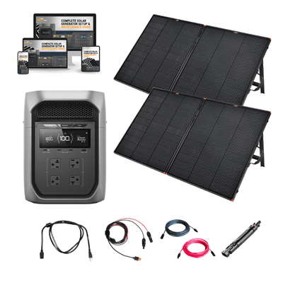 EcoFlow DELTA 3 Max Plus – 2,048Wh / 3,000W Portable Power Station + Choose Custom Solar Panel Bundle Option | 5-Year Warranty | Complete Solar Kit - ShopSolar: Complete Solar Kits + Lifetime Customer Support