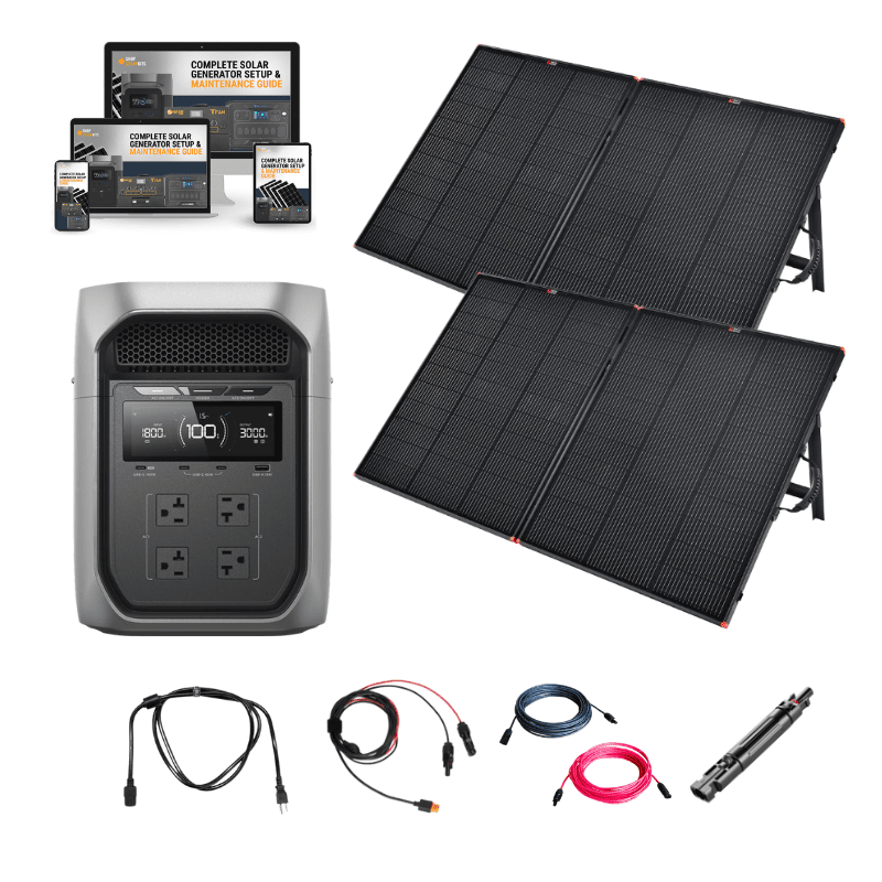 EcoFlow DELTA 3 Max Plus – 2,048Wh / 3,000W Portable Power Station + Choose Custom Solar Panel Bundle Option | 5-Year Warranty | Complete Solar Kit - ShopSolar: Complete Solar Kits + Lifetime Customer Support
