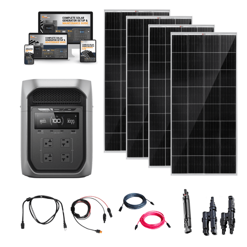 EcoFlow DELTA 3 Max Plus – 2,048Wh / 3,000W Portable Power Station + Choose Custom Solar Panel Bundle Option | 5-Year Warranty | Complete Solar Kit - ShopSolar: Complete Solar Kits + Lifetime Customer Support