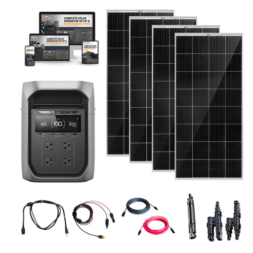 EcoFlow DELTA 3 Max Plus – 2,048Wh / 3,000W Portable Power Station + Choose Custom Solar Panel Bundle Option | 5-Year Warranty | Complete Solar Kit - ShopSolar: Complete Solar Kits + Lifetime Customer Support