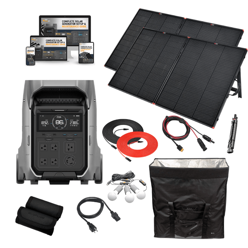 EcoFlow DELTA PRO 3 - 4,096Wh / 4,000W Portable Power Station + Choose Custom Solar Panel Bundle Option | 5-Year Warranty | Complete Solar Kit - ShopSolar: Complete Solar Kits + Lifetime Customer Support