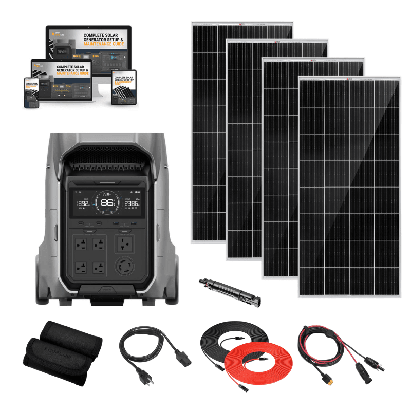 EcoFlow DELTA PRO 3 - 4,096Wh / 4,000W Portable Power Station + Choose Custom Solar Panel Bundle Option | 5-Year Warranty | Complete Solar Kit - ShopSolar: Complete Solar Kits + Lifetime Customer Support