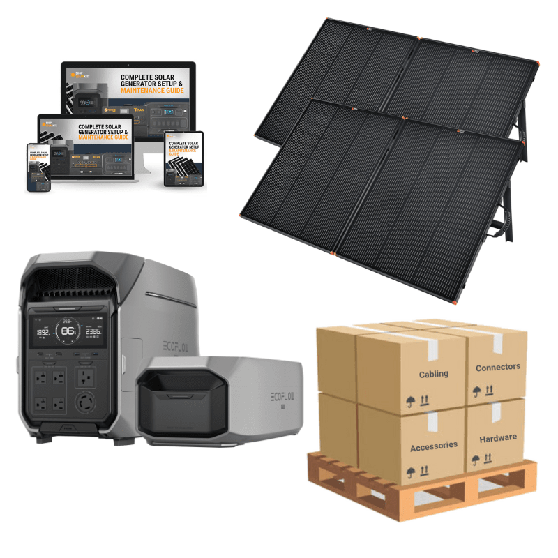 EcoFlow DELTA Pro 3 + Extra Battery + Solar Panels | 8,192Wh | 4,000W 120/240V | UL9540 Certified | 3 Solar Kit Options | 5-Year Warranty - ShopSolar: Complete Solar Kits + Lifetime Customer Support