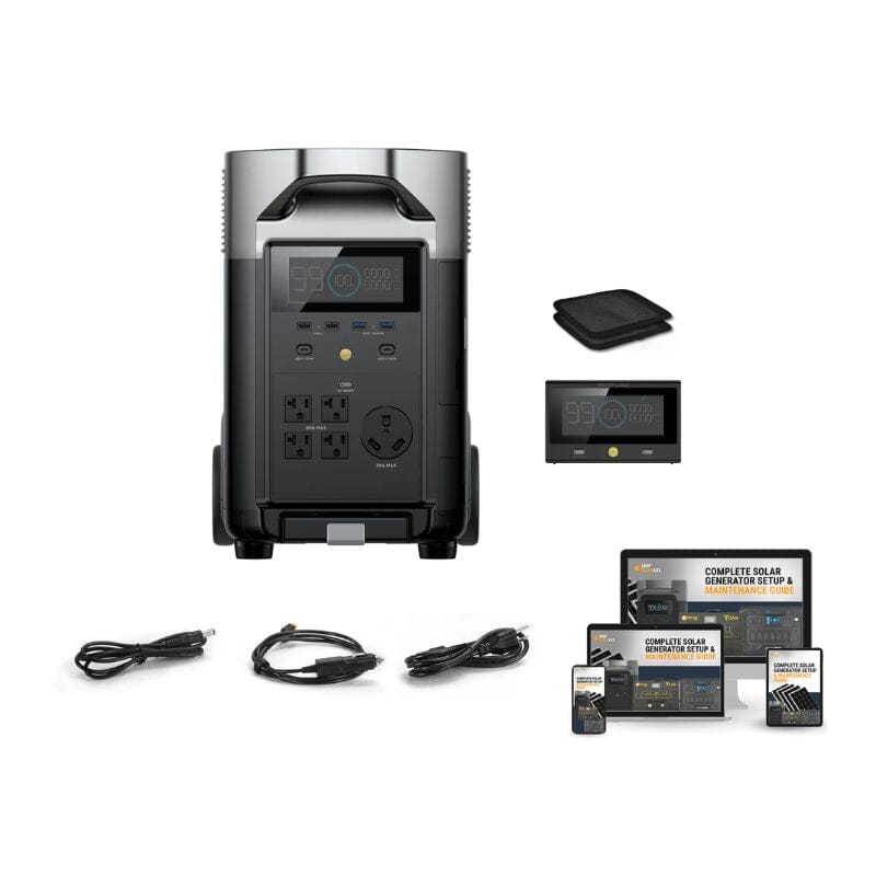 EcoFlow Delta PRO - Portable Solar Generator Kit
