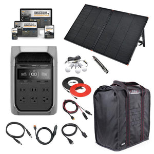 Ecoflow DELTA 3 PLUS 1,024Wh Portable Power Station + Choose Custom Solar Panel Bundle Option | 5-Year Warranty | Complete Solar Kit