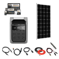 Ecoflow DELTA 3 PLUS - 1,800W / 1,024Wh Portable Power Station + Choose Custom Solar Panel Bundle Option | 5-Year Warranty | Complete Solar Kit - ShopSolar.com