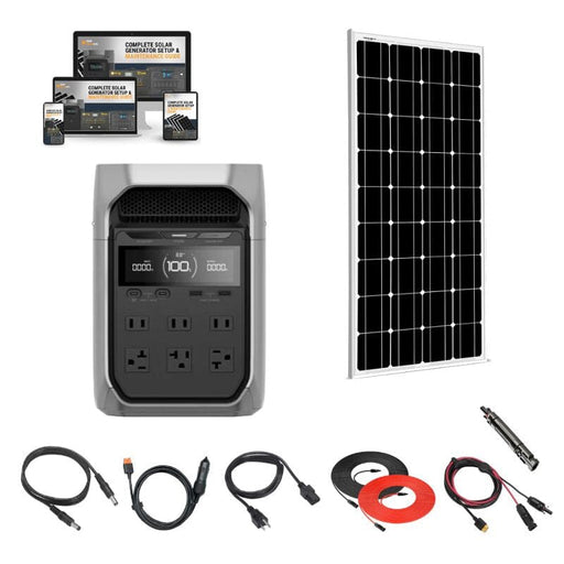 Ecoflow DELTA 3 PLUS - 1,800W / 1,024Wh Portable Power Station + Choose Custom Solar Panel Bundle Option | 5-Year Warranty | Complete Solar Kit - ShopSolar.com