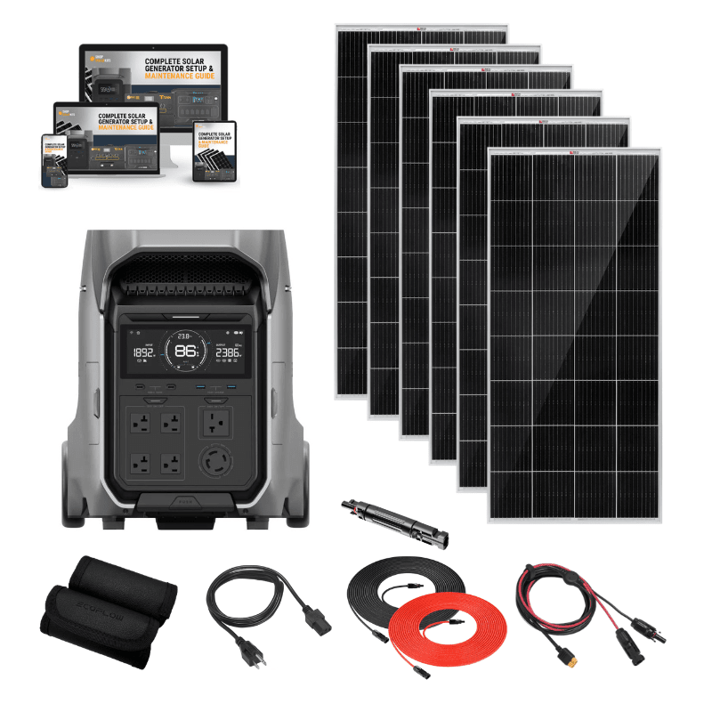 EcoFlow DELTA PRO 3 - 4,096Wh / 4,000W Portable Power Station + Choose Custom Solar Panel Bundle Option | 5-Year Warranty | Complete Solar Kit