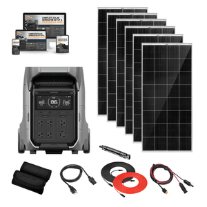 EcoFlow DELTA PRO 3 - 4,096Wh / 4,000W Portable Power Station + Choose Custom Solar Panel Bundle Option | 5-Year Warranty | Complete Solar Kit