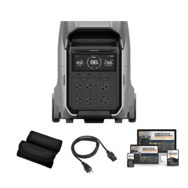 EcoFlow DELTA [PRO 3] - 4,096Wh / 4,000W Portable Power Station + Choose Custom Solar Panel Bundle Option | 5-Year Warranty | Complete Solar Kit - ShopSolar.com