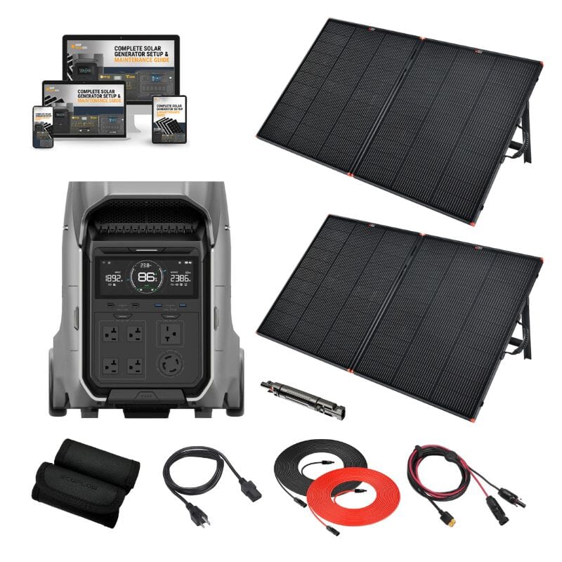 EcoFlow DELTA PRO 3 - 4,096Wh / 4,000W Portable Power Station + Choose Custom Solar Panel Bundle Option | 5-Year Warranty | Complete Solar Kit - ShopSolar: Complete Solar Kits + Lifetime Customer Support