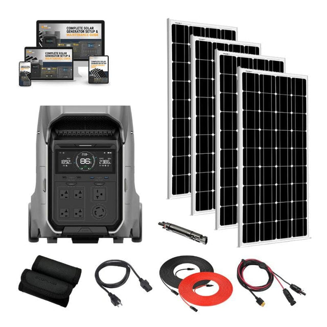 EcoFlow DELTA [PRO 3] - 4,096Wh / 4,000W Portable Power Station + Choose Custom Solar Panel Bundle Option | 5-Year Warranty | Complete Solar Kit - ShopSolar.com