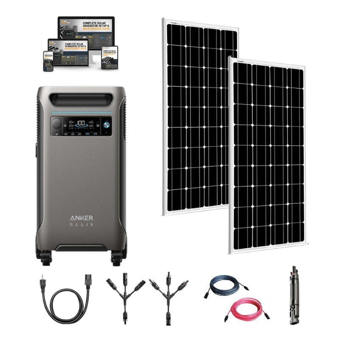 Anker F3800 - 3,840Wh / 6,000W Solar Power Station | 120/240V + Choose Your Custom Bundle | Complete Solar Kit - ShopSolar.com