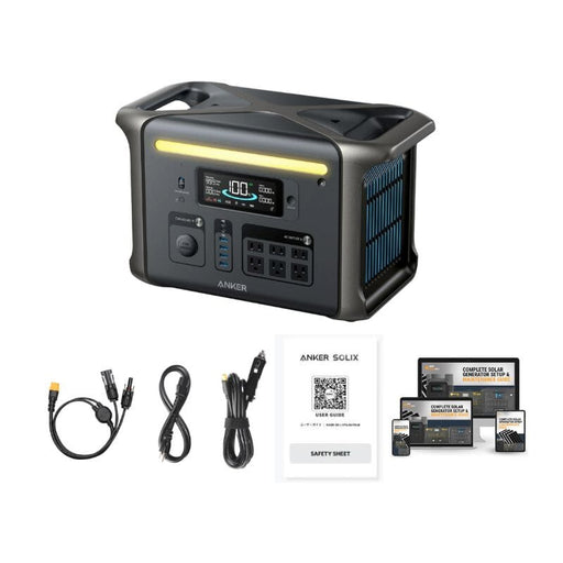 Anker SOLIX F1500 1536Wh / 1800W Portable Power Station + Choose Your Custom Bundle | Complete Solar Kit