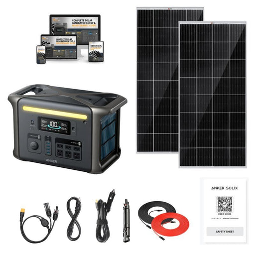 Anker SOLIX F1500 1536Wh / 1800W Portable Power Station + Choose Your Custom Bundle | Complete Solar Kit - ShopSolar.com