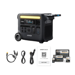 Anker Solix F2600 - 2,560Wh / 2,400W Portable Power Station + Choose Your Custom Bundle | Complete Solar Kit