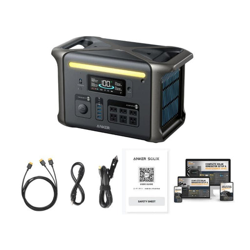 Anker SOLIX F1500 1536Wh / 1800W Portable Power Station + Choose Your Custom Bundle | Complete Solar Kit